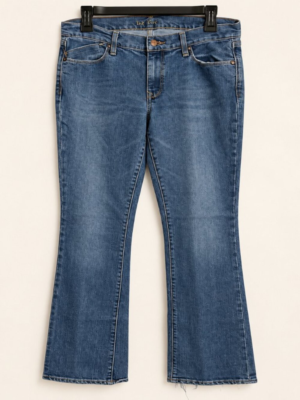 Old Navy The Flirt Blue Wash Bootcut Stretch Jeans 10 Short